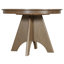 Table de salle à manger extensible vintage pour 4-6, table de cuisine rustique de 42 à 58 pouces avec finition patinée et pieds croisés robustes-257431208