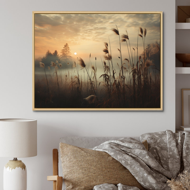 «Sky Ethereal Embrace I», impressions sur toile, Cadre naturel flottant, H 16 po x l 32 po x P 1 po