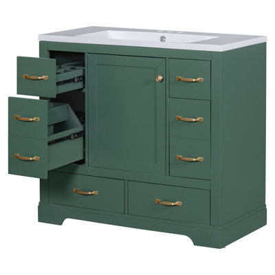 Ensemble de meuble-lavabo simple 36 po avec plateau Shaldon