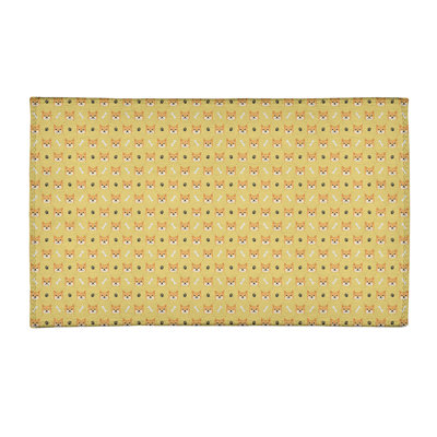 Tapis jaune shiba shiba