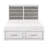 Antique White And Gray Finish Queen Platform Bed With Footboard Storage Classic Design Wooden Furniture 1Pc