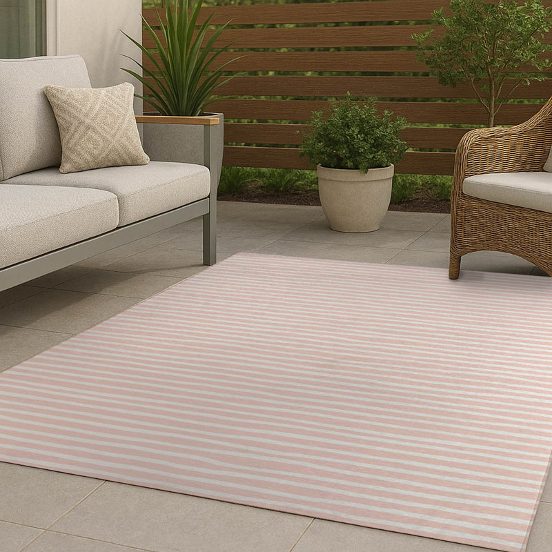 Ribbon Play Non-Slip Outdoor Rug, Rectangle 2' x 3'
