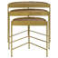 Ensemble de 3 tables basses gigognes Demilune