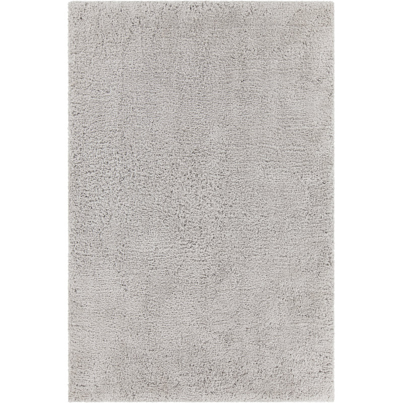 Tapis gris à poils longs Debbie, Rectangle 7 pi 9 po x 10 pi 6 po