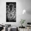 Tigre bleu sur toile-82396162