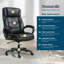 Fauteuil de bureau Adamstown® Lansing Big & Tall, dossier haut de gamme avec support ergonomique réglable, cuir végétalien-110811709