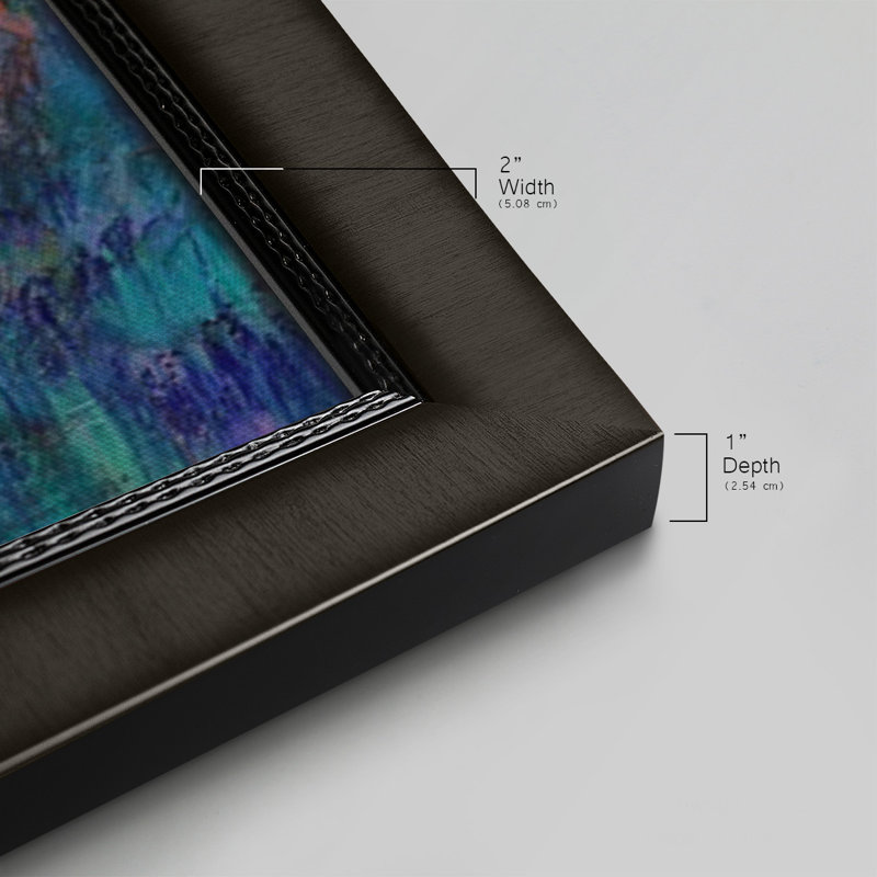 " Vespers " Painting Print, 29" H x 53" W x 1" D, Black