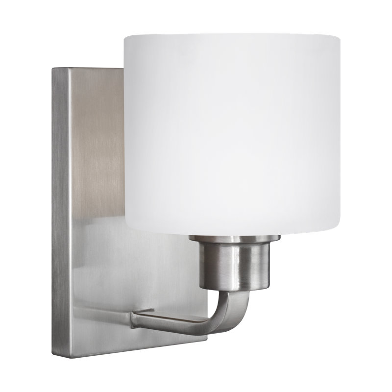 Canfield One Light Wall / Bath Sconce from Generation Lighting , Brushed Nickel, No, No