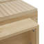 Commode à 6 tiroirs cannelés, commode double à tiroirs, commode moderne de 47,24 po avec DEL, organisateur de tiroir pour chambre à coucher, salon, couloir