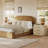 3-Drawer Industrial Wood Nightstand with Metal Handles-1696036354