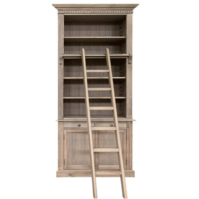 Corkum 240cm H x 100cm W Solid Wood Library Bookcase