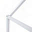 Lit double en métal avec clôture et porte, blanc-134311106