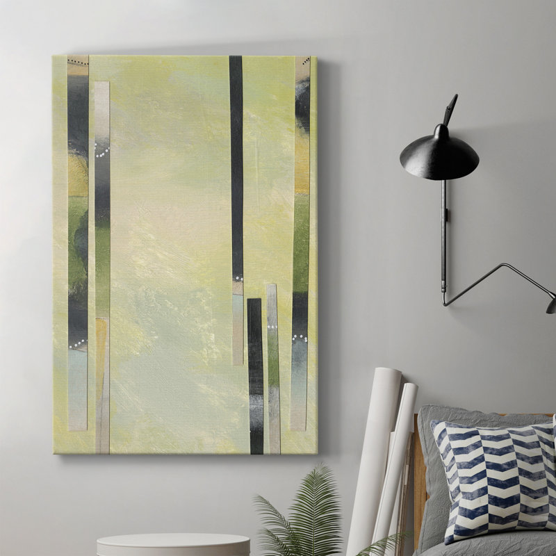 «Neutral Assemblage IV», toile tendue avec châssis de qualité supérieure - prête à être accrochée, H 48 po x l 32 po x P 1 po