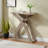 Hallway Entryway Foyer Front Door Console Table Curved Legs Dark Taupe Colour