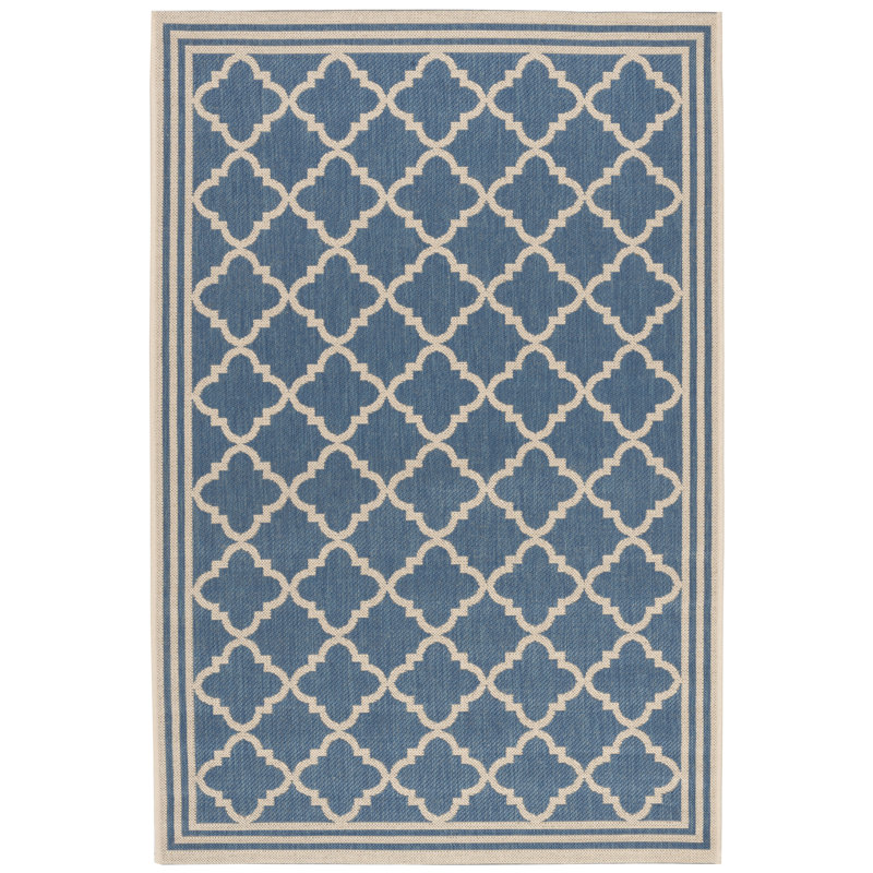 Ferrill 100 Performance Geometric Indoor/Outdoor Area Rug, Rectangle 4' x 6'