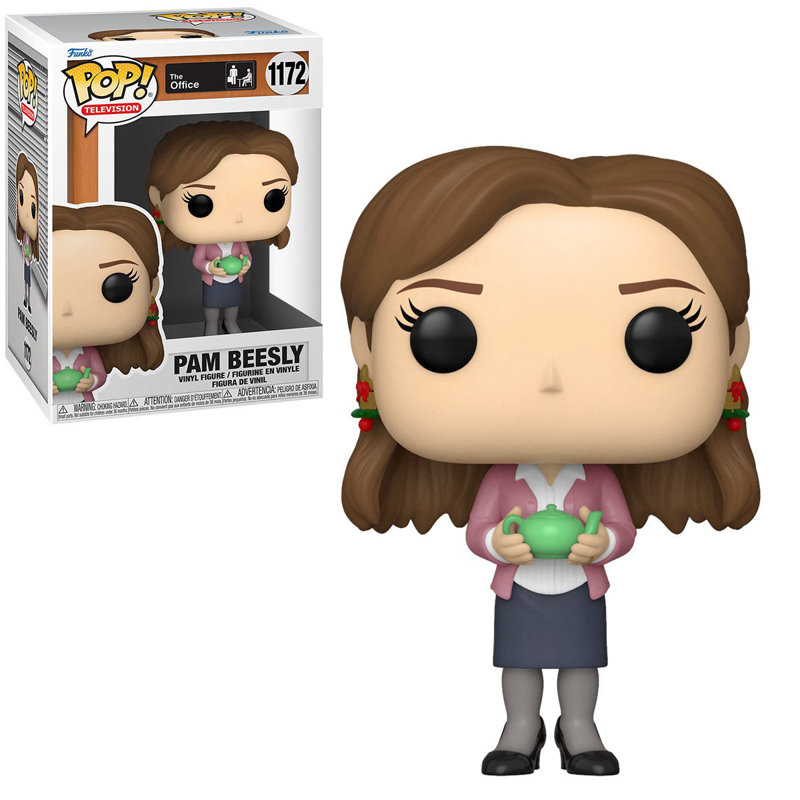 Figurine de bureau Pam Beesly avec théière