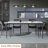 Black Solid back side Chair(Set of 2)