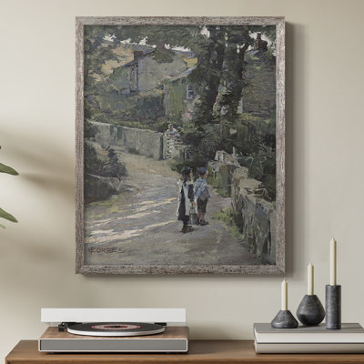 «Vintage Landscape CXLII», reproduction encadrée - bois massif