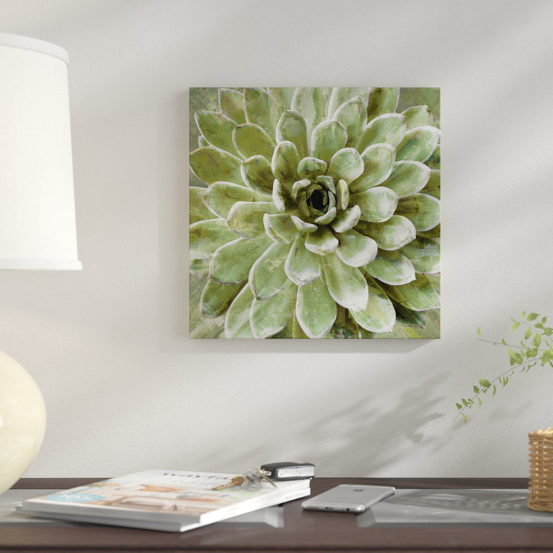 «Succulent VI», impression sur toile, H 12 po x l 12 po x P 1,5 po, Toile tendue, Pas de tapis
