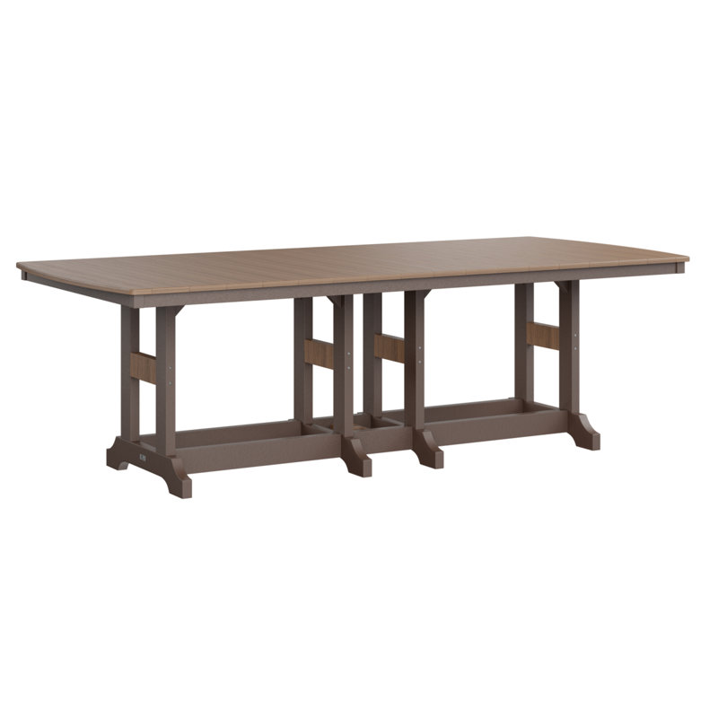 Garden Classic Outdoor Bar Table, Chocolate Brown, Antique Mahogany