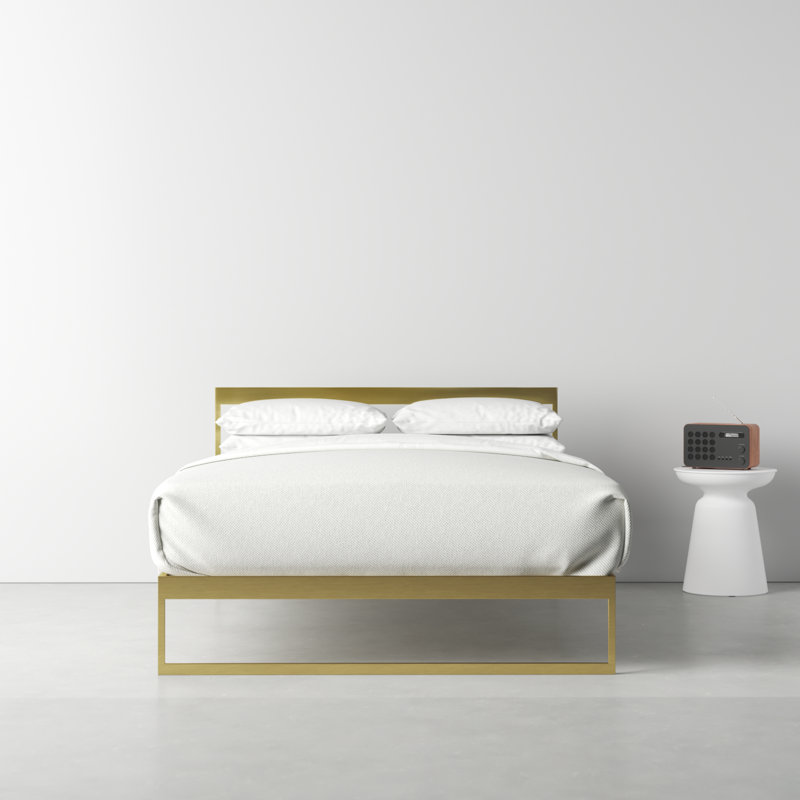 Aston Open-Frame Bed, Full / Double, Gold