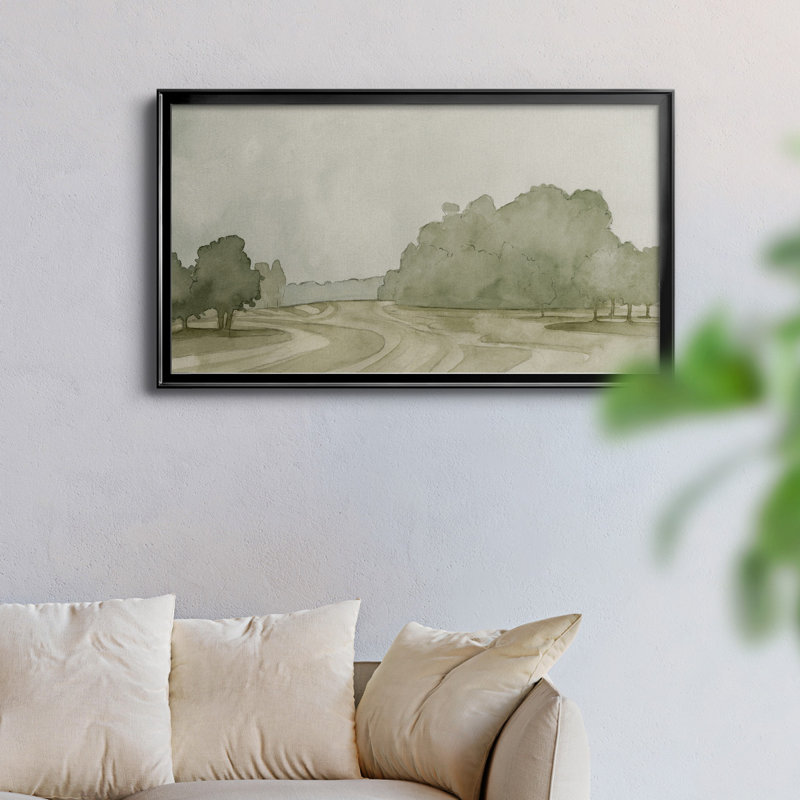 On Course II - Toile encadrée de qualité supérieure - prête à être accrochée, H 22,5 po x l 42,5 po x P 1 po