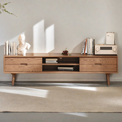 Nordic Style Ash Wood TV Stand