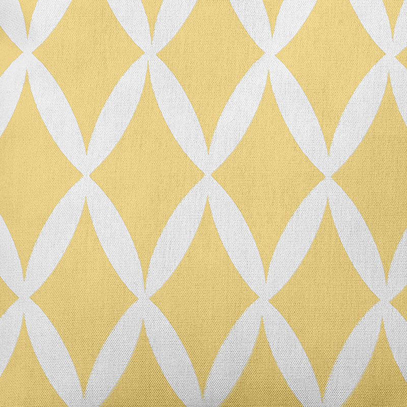 Geometric Reversible Throw Pillow, Lemon, 18" x 18"