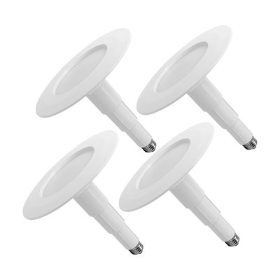 Jolux 6" Adjustable LED Retrofit Recessed Lighting Kit for Easy Remodel Installation