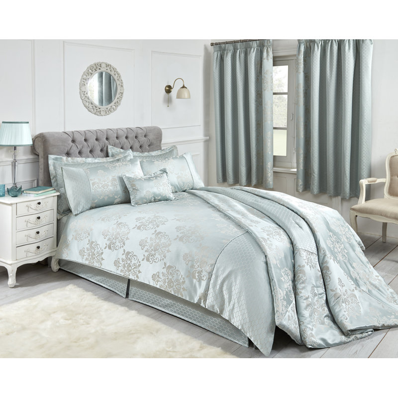 Gaskill Tailored Bed Skirt, Double (4'6), Duck Egg