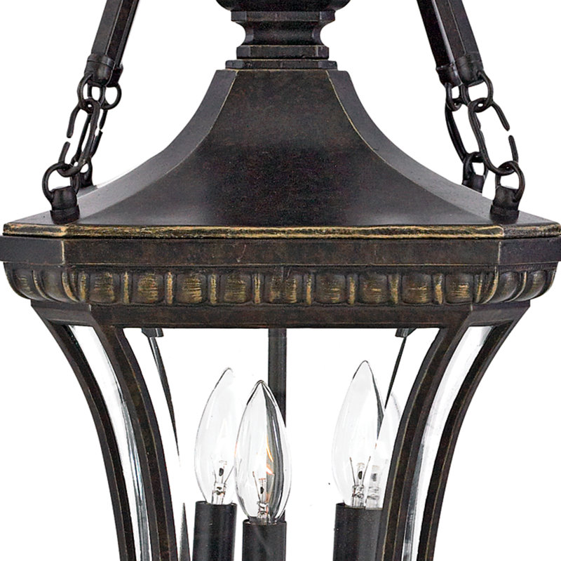 Lanterne suspendue d'extérieur Falnaglass Ib - Imperial Bronze 3 - H 31 po