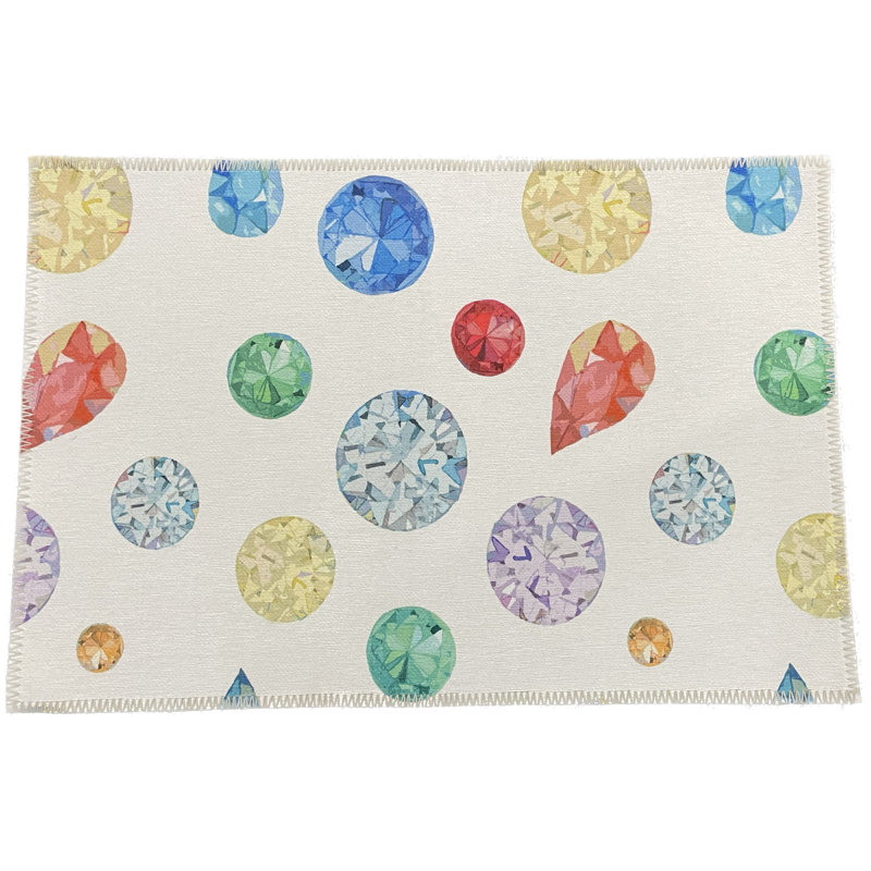 Jewel Microfiber Rectangle Washable Rug, Rectangle 8' x 10'