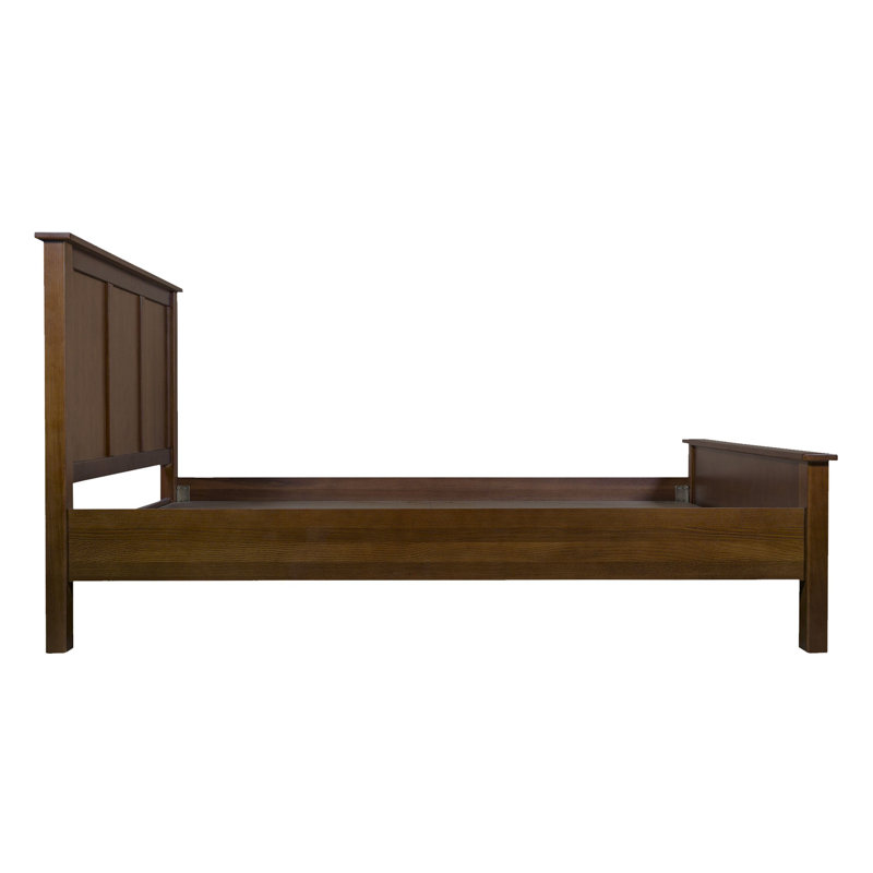 Radiah Solid Wood Platform Bed, King, Walnut