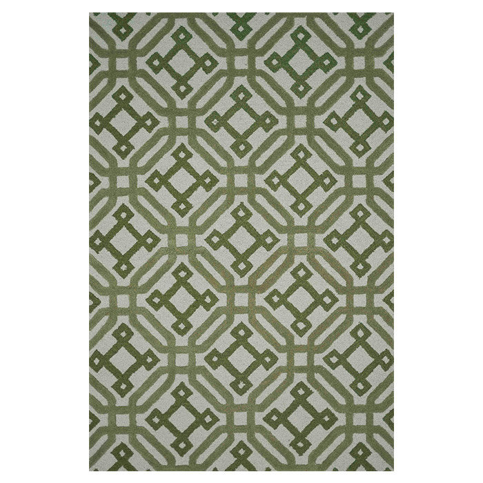 Wool Geometric Indoor Rug, Rectangle 2'3" x 3'9"