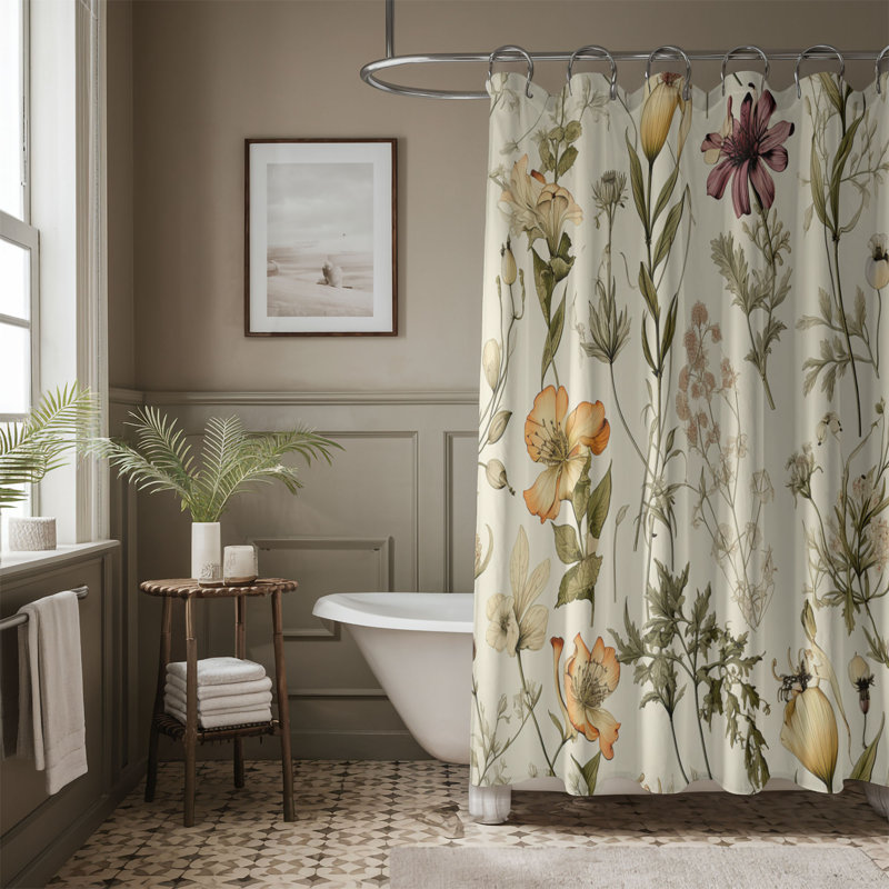 Rideau de douche 1 pièce Field Grace, H 74 po x l 71 po