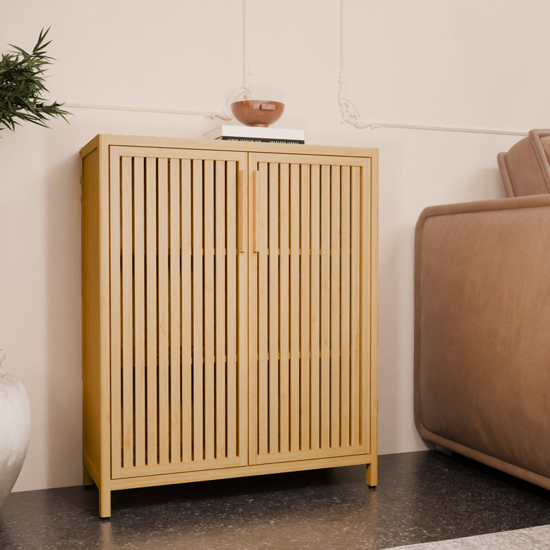 Armoire de rangement de 42 pouces pour salle de bain, salle de lavage - et peu encombrante avec portes