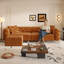 Canapé-lit convertible 3 en 1 de 248 cm (97,7 po), profondeur d'assise de 72 cm (28,4 po), canapé-lit gigogne moderne rembourré, canapé 4 places avec pouf amovible pour appartement, bureau, chambre-1042420269