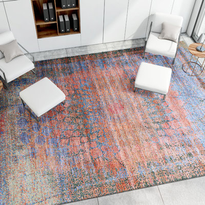 Tapis rectangulaire noué à la main
