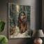 «Christmas Holiday» DCXXX, reproduction d'art encadrée - bois massif-983839794