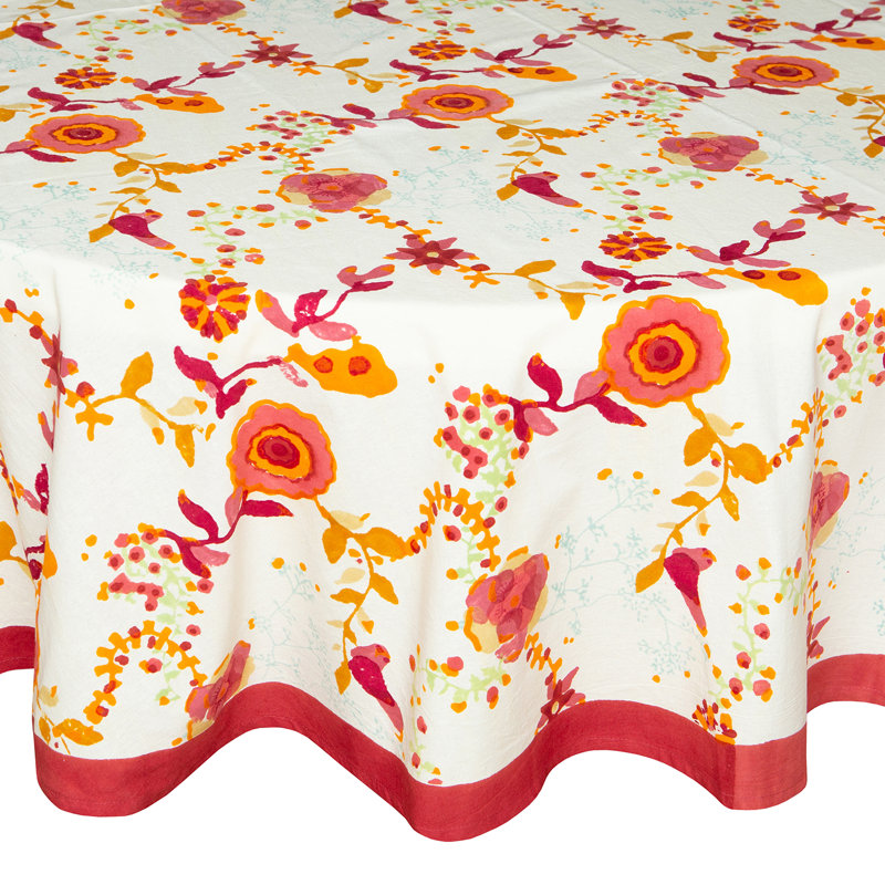 Treetop Tablecloth - Multicolor - 70" Round, 90" Round