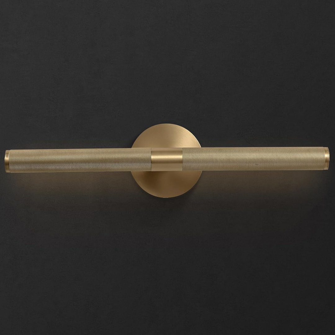 Rhyus Sophisticated Luxury Solid Brass Rotatable Picture Lights Mercer41 Size: 1.38" H x 24" W x 3" D Finish: Brass