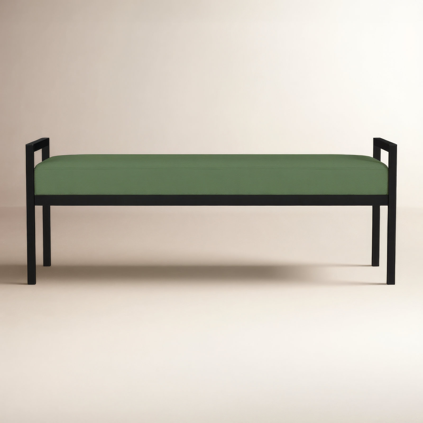 Loxe Bench, Loden Green Velvet