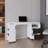 San Diego 54" Wide Two Drawer Expandable Desk  With Seven Shelves And Casters - Dark Walnut