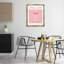 «Minimal Pink Lady», art mural encadré sur toile flottante-567077965-567077952