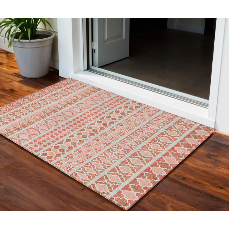HomeRoots Rectangle Machine Woven Area Rug