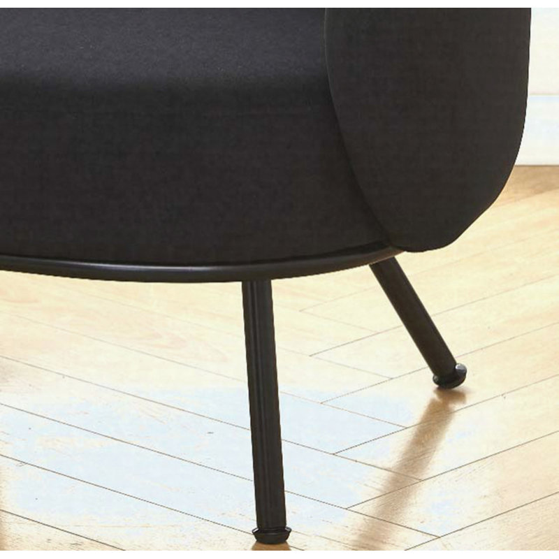 Chaise d'appoint Mid-Century, Noir