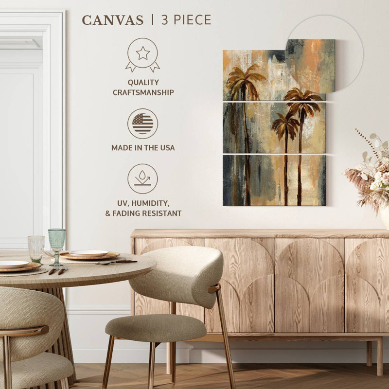 Harnek, palmiers élancés I, H 38 po x l 24 po