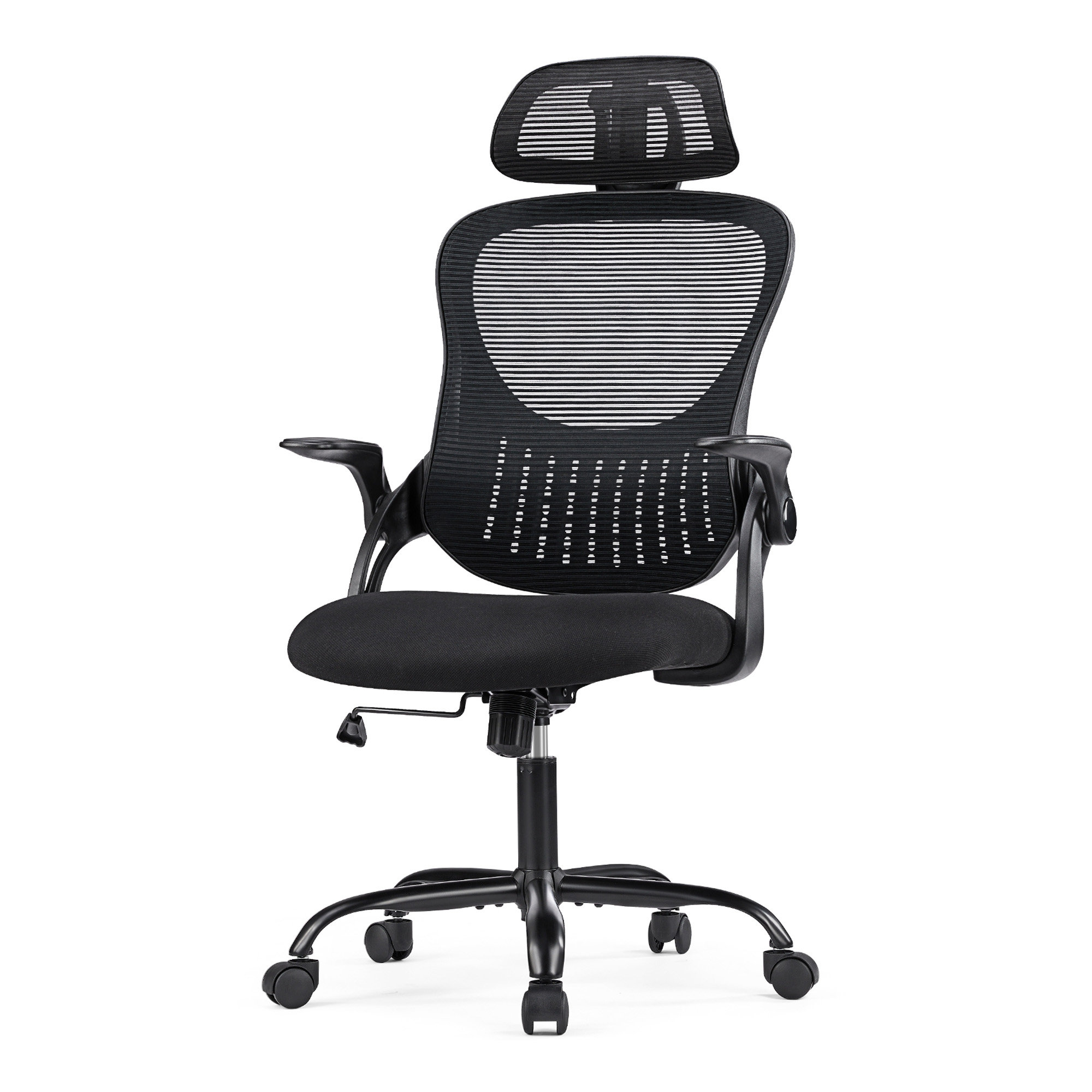 Ebern Designs Office chair, comfortable swivel chair with high back ...