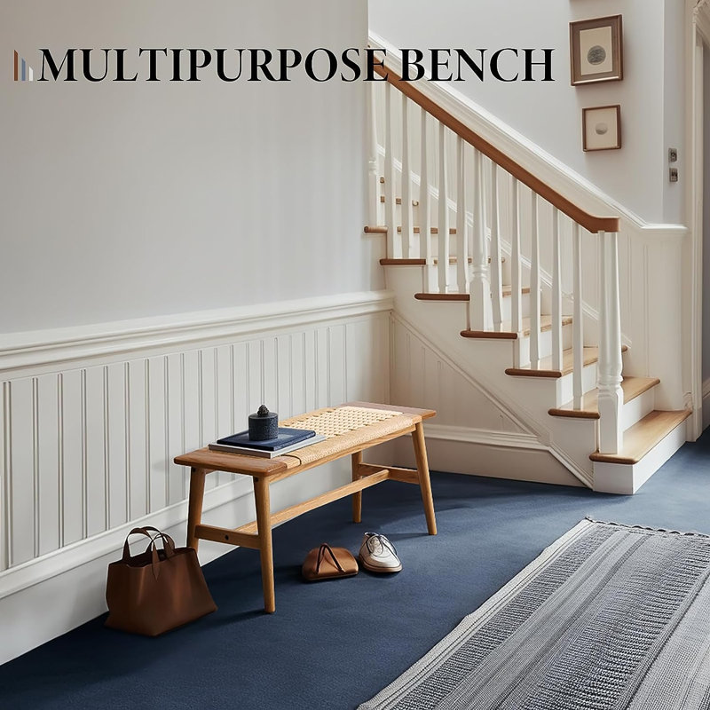 Gurmukh Solid Wood Bench, Entryway Bench, Dining Bench