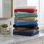 Ensemble de 3 serviettes Kreager 500 g/m² 100 % coton à séchage rapide, motifs marbrés et unis-133793346-136344133